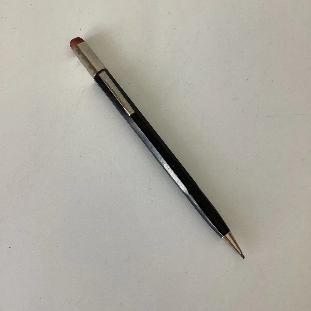 VTG Black Scripto Mechanical Pencil Continuous Twist Mechanism Metal Pocket Clip